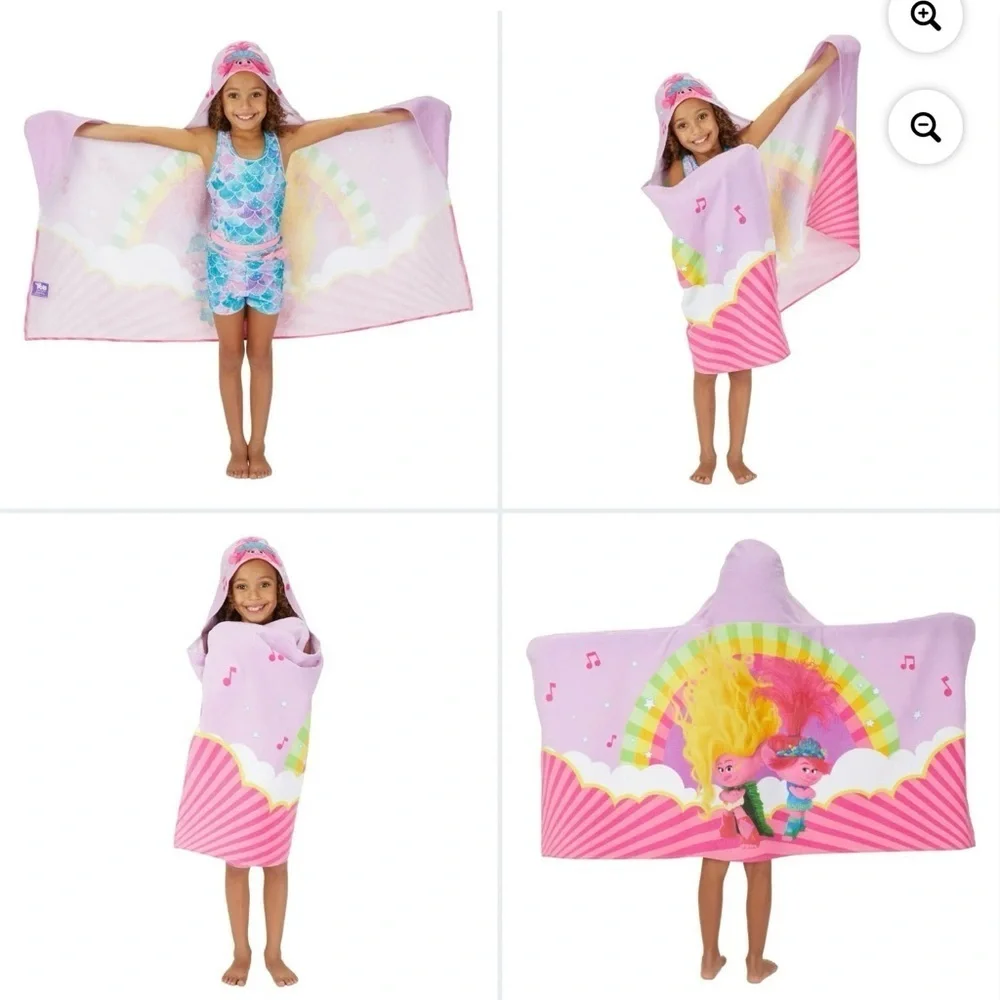 Trolls Poppy Kids Cotton Hooded Towel